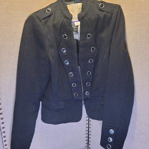 Arden B Black Button Design Jacket